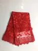 5 Y / pc 아름 다운 자홍색 아프리카 물 수용 레이스 자 수 및 꽃 디자인 RN9-3 드레스에 대 한 프랑스 그물 레이스 패브릭