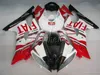 Carroçaria ABS carenagem de plástico para yamaha yzf r6 08 09 10 11-15 vermelho branco preto molde de injeção carenagem kit yzfr6 2008-2015 yt29