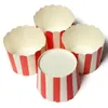 Verkoop Cupcake Papieren Taartvorm Bakvormen Liner Muffin Dessert Bakvorm Blauw Wit Gestreept260H7320715