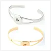 Neuestes Design Ginger Snap Silber Gold Armband Druckknöpfe NOOSA Chunks Armbänder für Frauen passen 18mm Snap Charm Schmuck
