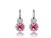 Offres spéciales 18K platine plaqué femmes rondes mignon boucles d'oreilles véritable cristal autrichien mode boucles d'oreilles bijoux pour les femmes