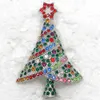 Toptan Noel Broş Rhinestone Noel ağacı Pin broş Takı Hediye C101682