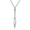 Collier Viking Spearhead 48 mm en acier inoxydable - Argent, Or, Noir