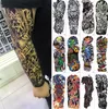 Unisex Body Art Full Arm Tatuaże 45 Styles Wodoodporna tymczasowe Przeniesienie do wody Tatuaże Naklejki Art Art 45x16cm