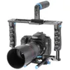 Freeshipping Professional DSLR Video Rig Shoulder Camera Stabilizer Matte Box + Följ Focus + Cage för Canon Nikon Sony Camera videokamera