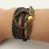 Beste Gift Jewelry Bursts Vriendschap Multi-Layer Armband Hand Touw FB549 Mix Bestel 20 stuks Veel link, ketting