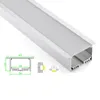 10 X 1M sets/lot Al6063 T type aluminium led strip housing and Anodized led aluminum profile 1M for ground or floor lights
