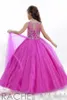 Prinzessin Hochzeit Kleinkind Fuchsia Festzug Ballkleider Blumenmädchenkleider formell lang günstig für kleine Mädchen Kleid Kristalle Mädchen günstig