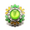 Wholesale-cheper newest flower Rhinestone newest rivca button snap button 18mm button jewelry