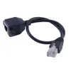 Freeshipping 5PCS / Parti 30cm / 1m RJ45 Kabel Male till Kvinnlig Skruvpanel Mount Ethernet LAN Nätverksförlängningskabel