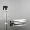 Großhandelspreis 1 ml 2 ml E Liquid Fragrance Reagenzglas Glasflaschen Mini Probe Klare Flaschen mit schwarz-weißer Kappe