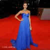 Royal Blue Jessica Alba Suknia Wieczorowa Elegancka Ciężarowa Długa Formalna Specjalna okazja Dress Prom Party Gown Plus Size Vestidos de Festa