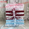 Bridal Garter Set Hot Sale 2-Piece Wedding Garters in Burgundy Pink Sky Blue Navy Blue Colors Satin & Lace Garter with Pearls & Flowers