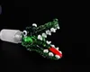 Crocodile bubble glass bongs accessories   , Colorful Pipe Smoking Curved Glass Pipes Oil Burner Pipes Water Pipes Dab Rig Glass Bongs Pipe