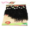 Mode 8st Loose Wave Brasilian Hair Extension, Mongolian Curly Human Braiding Hair Crochet Braids Blended Weave Sy i hårförlängningar