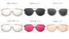 Aimade 2020 novo olho de gato óculos de sol feminino marca designer moda twin-beams rosa ouro espelho cateye óculos de sol para feminino uv400251i
