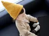 秋と冬の男の子と女の子の帽子子供の尖塔タートルネックキャップ暖かい帽子のクラウンニットハットフリーの配送