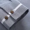 Cała- nowa marka odzież męskie koszule Silne piersi Chemise Homme długie rękaw Slim Fit Shirt Men Casual Work Office SH304O