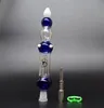 DHL Newest Glass Pipes NC Kit With 14mm Titanium Tip Titanium Nail Plastic Keck Clip Glass Bongs Smoking Pipes