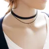 N757 MultiLayer Chokers Halsband för kvinnor Triangel Geometriska Hängsmycke Halsband Collares Fashion Smycken Bijoux Colar 2016