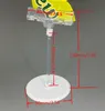 Base Dia.9 cm POP rotatif signe affichage étiquette de prix Memo Clip Holder Round Stands Afficher le prix étiquette papier 20 pcs