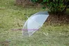 20pcs FedEx DHL Barco libre para paraguas transparentes Clear PVC Umbrellas Long Many Umbrella Rain Imain 6 Colors