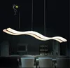 Moderne acylic led hanger verlichting golvend s-model kroonluchters 38W dimbare droplight voor woon eetkamer AC85-265V Gratis verzending