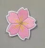 Applique de mode Sakura Iron sur des autocollants de correction Badge de broderie Motifs Vêtements de bande dessinée Emblème