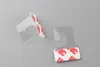 Self Adhesive PET Hang Tabs Plastic hook card merchandise package box bag hangers peghooks plastic display Jhook hanging tab9564298