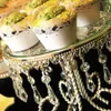 Top Grade Crystal Cake Stand z Silver Color Stand / Centerpiece