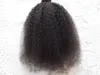 brazilian bomb kinky curls hair weft human virgin remy hair extensions unprocessed natural black/ brown jet black color