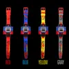 Dzieci LED Digital Children Watch Cartoon Sports Watches Relogio Robot Transformation Toys Boys WristWatches Drop 2823