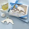 DHL Gratis frakt 100pcs Bröllop Favor Beach eller Ocean Breeze Themed Dolphin Bottle Opener Party Favors Bröllop Dusch Evenemang Gåvor