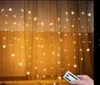 2M * 1.6M150 leds heart-shaped butterfly Clip lights remote control girl heart marriage table white birthday wedding LED flash string lights