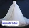 Kim Kardashian Wedding Dresses Strapless Lace Bodice Tulle Ball Gown Elegant Corset Bridal Simple Court Train 2021 Gorgeous Celebr att218f