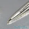 High Quality Office School Stationery Luxury pen , Silver Checkered Pattern / black resin Rx Ballpoint Pen for writing