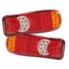 24 V 40 LED Trail Truck Bus Van Stop Tylne odwrotne lampki ogonowe Zestaw Wskaźnik 29600961