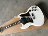Yüksek kaliteli SG G 400 3 pikaplı beyaz renk ile elektro gitar Tüm renkler mevcut po şovları2229355