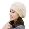 Бренд-Идуолеле хорошего качества зимние шляпы для женщин Beanie Winter Mom's Cap Solid Beret Rabbit волосы