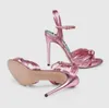 2017 mulheres de cor dourada sandálias sapatos de festa de verão sexy fish toe celebridade sapatos sandálias gladiador cabeça de cobra rosa de salto alto