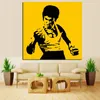 Pop Art Famoso Bruce Lee Pittura a olio su tela Kungfu Star Immagine della parete Cuadros Divano moderno per soggiorno Decor9786580