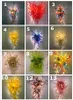 100 % mundgeblasene Lampe, mehrfarbig, LED-Lampen, Design, Kunst, Blumen-Wandleuchter