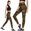 Camouflage Leggings High Waist Army Green Byxor Sexig Utskriftsarbete Stretch Fitness Legging Trousers Kvinnor Leggins ActiveWear