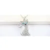 Wholesale Austrian Crystal Cat Pendant Necklace Cute Jewelry Made With Swarovski Elements For Women Holiday Gifts 1-286 Free Shipping