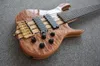 Custom Ken Smith 6 cordas Natural Quilted Maple Top Electric Bass Gutiar Rosewood Maple Sandwich Neck Through Body Active Pickups