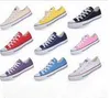 13 cores lona sapatos casuais estilo baixo estilo clássico lace up women sneakers confortável estudante grande tamanho grande 35-46