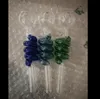 Farbe Big Bubble Burner Bongs Zubehör Ölbrenner Glaspfeifen Wasserpfeifen Glaspfeife Bohrinseln Rauchen mit Tropfer Glasbongs Zugang