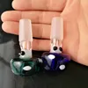 A-11Mini Glass Bowls 14mm 18mm Joint Size Male Skull Alien Face Shape Glass Bowls Smoking Bowls Adapter for Glass Water Bongs Mix Color Sale