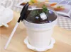 DIY Cake Cake Baking Atensils Pot Prote Cake Cup с ложками крышка для выпечки кондитерских инструментов также в качестве нового цветочного горшка, 500 шт./Лот