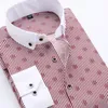 Toptan-Erkekler Elbise Gömlek 2017 Bahar Yeni Varış Button Aşağı Yaka Yüksek Kalite Uzun Kollu Slim Fit Erkek Iş Gömlekler S-4XL YN026